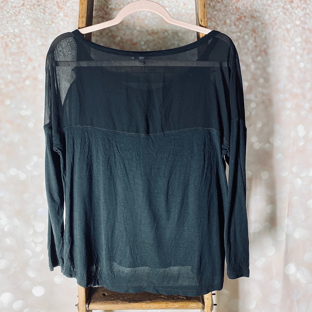 Juicy Couture Black Longsleeve with Sheer Paneling - Picture 5 of 5